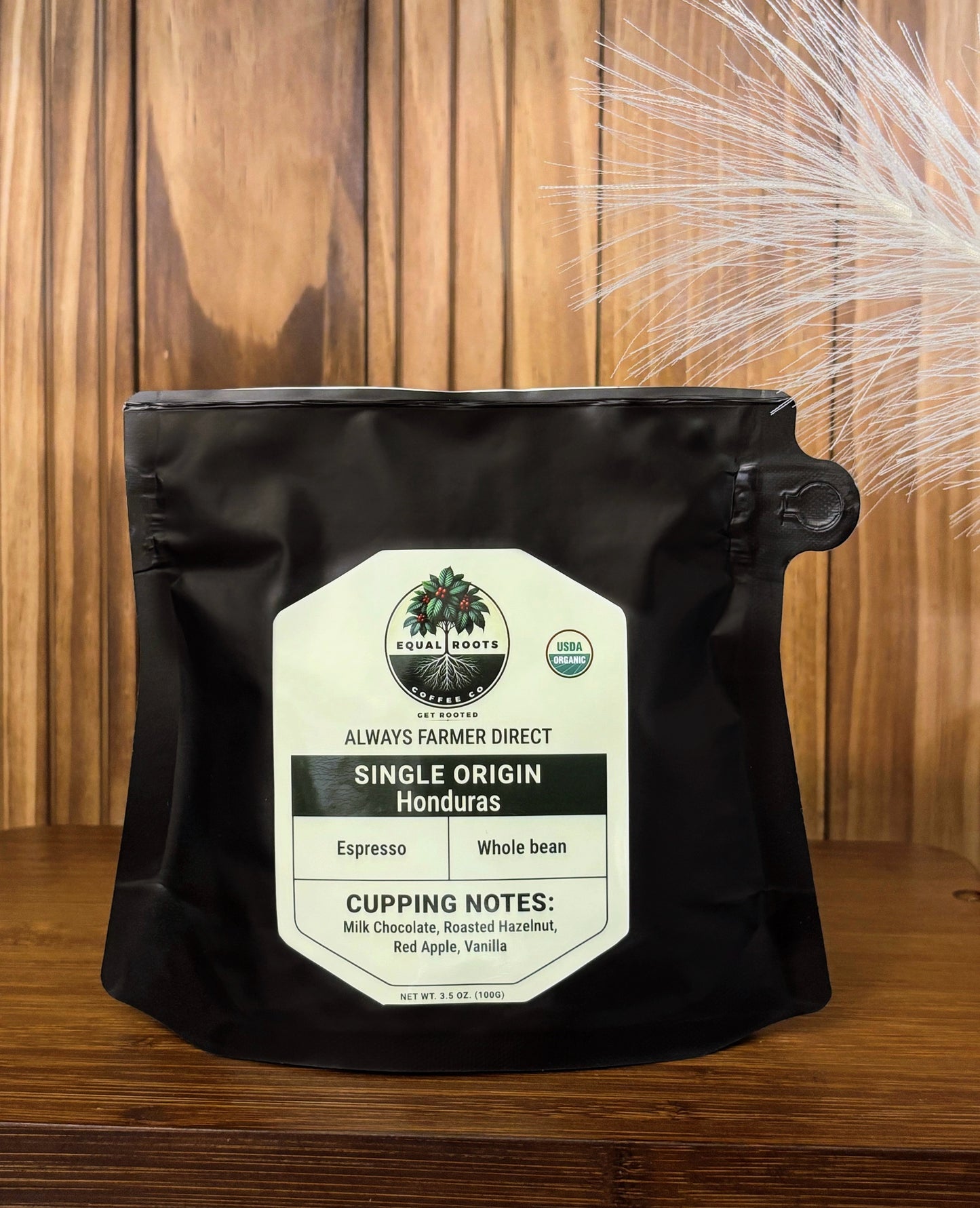 100g Single origin organic espresso, sample size